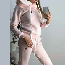 Load image into Gallery viewer, 2019 New Autumn Winter Women Tracksuit Female Two Piece Sets Long Sleeve Pullover Jackets And Pants  Warm Outfits Suit